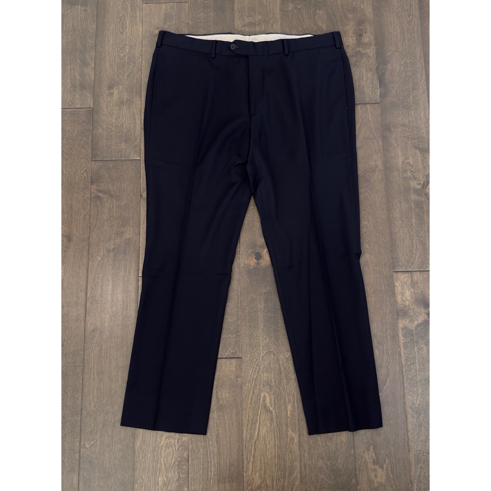 Brooks Brothers Regent Fit Mens Wool Navy Blue Flat Front Dress Pants Size 40X30